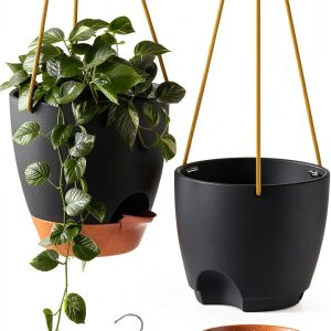 ZMTECH Hanging Planters Self Watering Modern Indoor Plant-0