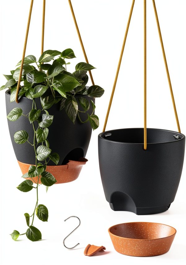 ZMTECH Hanging Planters Self Watering Modern Indoor Plant