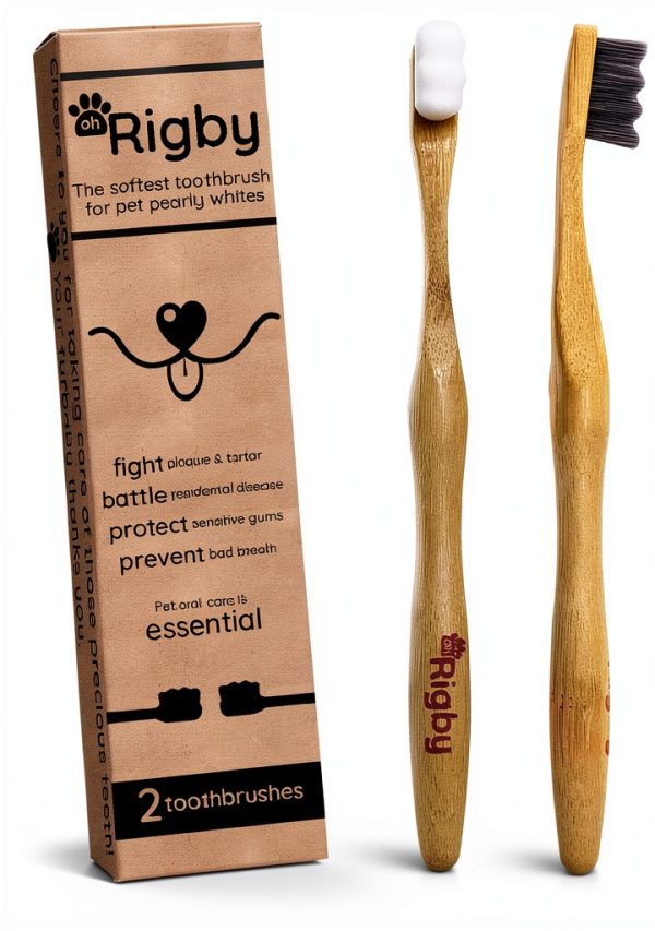 Oh Rigby Dog Toothbrush Biodegradable Ultra Soft Bristles-0