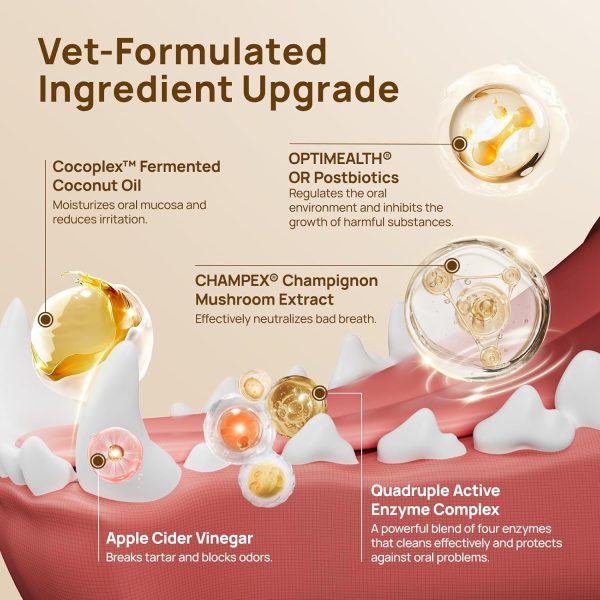 HICC PET Pet Dental Wipes Finger Toothbrush Coconut Oil-2