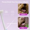 JGocot Microhead Pet Toothbrush Blue Green Tiny Brush Head-2