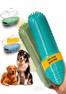 Doggy Dentists Finger Toothbrush Durable Pet Dental Care-0