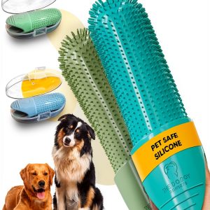 Doggy Dentists Finger Toothbrush Durable Pet Dental Care-0