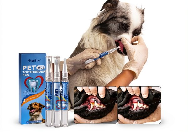 Hkpetty Dog Toothbrush Pen Plant Based Formula Fresh Breath-2