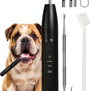 Litcuidi Dog Teeth Cleaning Kit Sonic Plaque Remover USB-0