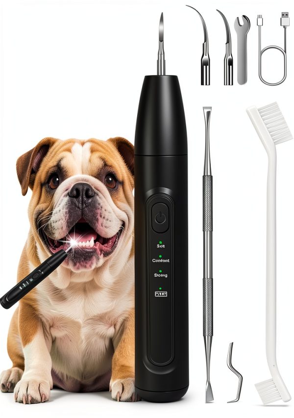 Litcuidi Dog Teeth Cleaning Kit Sonic Plaque Remover USB-0