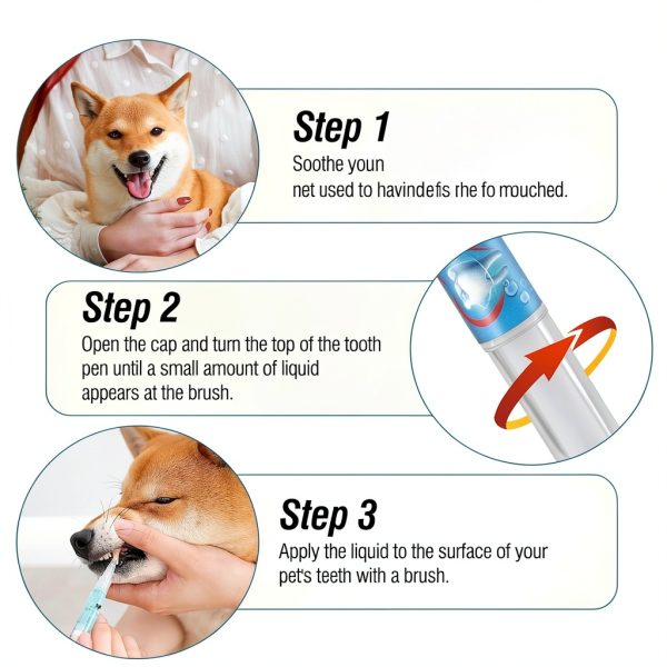 Hkpetty Dog Toothbrush Pen Plant Based Formula Fresh Breath-4