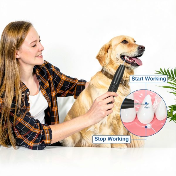 Litcuidi Dog Teeth Cleaning Kit Sonic Plaque Remover USB-1