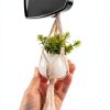 Dahey Macrame Plant Hanger Cotton Car Mirror Decor-3