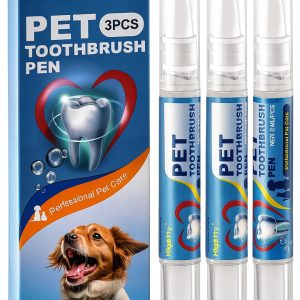 Hkpetty Dog Toothbrush Pen Plant Based Formula Fresh Breath-0