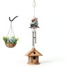 ZUZUAN Retractable Plant Hanger Wall Mount Plastic 3pack-4