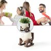 CONNOVA Smiley Face Hanging Planter Resin Garden Pot-6