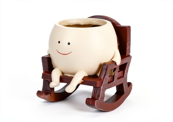 CONNOVA Smiley Face Hanging Planter Resin Garden Pot-1