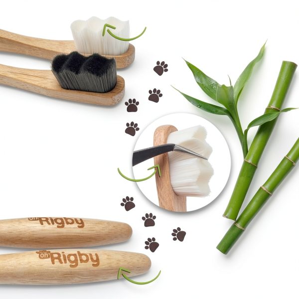 Oh Rigby Dog Toothbrush Biodegradable Ultra Soft Bristles-1