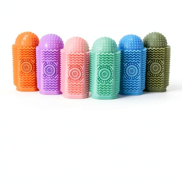 Sarnxgr Dog Finger Toothbrush Food Grade Silicone Pet Dental-2