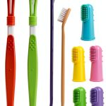 Zeyaa Pet Toothbrush Kit Triple Head Dog Cat Dental Care-0
