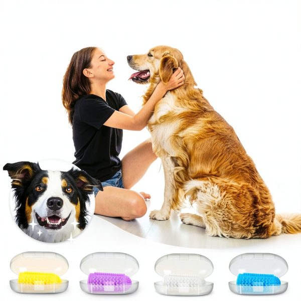 Babove Dog Finger Toothbrush Food Grade Silicone 4 Pack-5