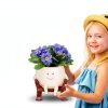 CONNOVA Smiley Face Hanging Planter Resin Garden Pot-3