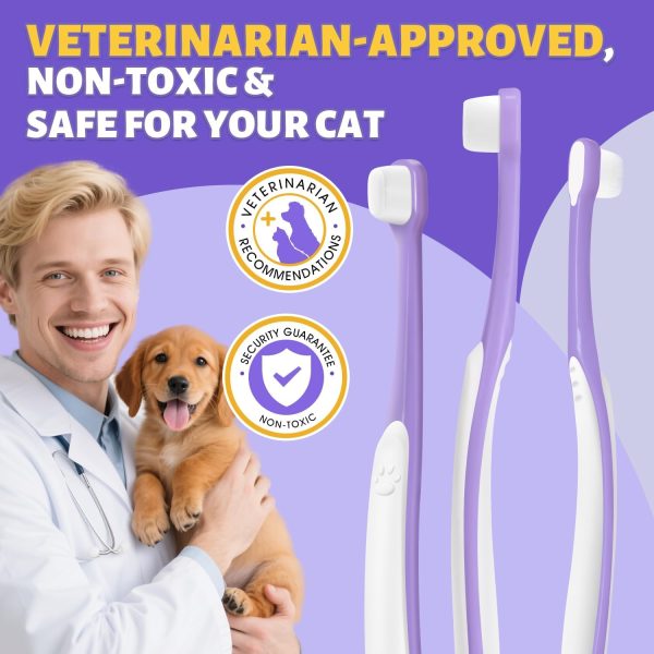 VVHOMIFE Dog Toothbrush Small Dog Toothbrush Soft Bristles-4