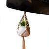 Dahey Macrame Plant Hanger Cotton Car Mirror Decor-4