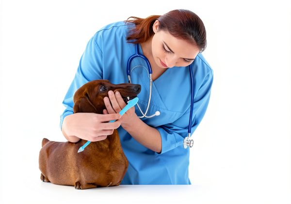 Nuogo Dog Toothbrush Dual Head Soft Bristles Pet Dental Care-4