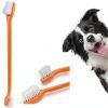 Qubccum Dog Toothbrush 8 Pcs Soft Hard Bristles Pet Dental-4