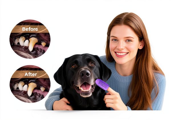 Sarnxgr Dog Finger Toothbrush Food Grade Silicone Pet Dental-1