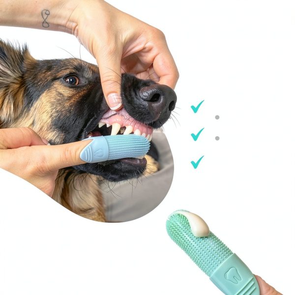 Doggy Dentists Finger Toothbrush Durable Pet Dental Care-2