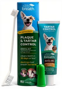 TropiClean Dog Toothbrush Kit Fresh Breath Dental Care-0