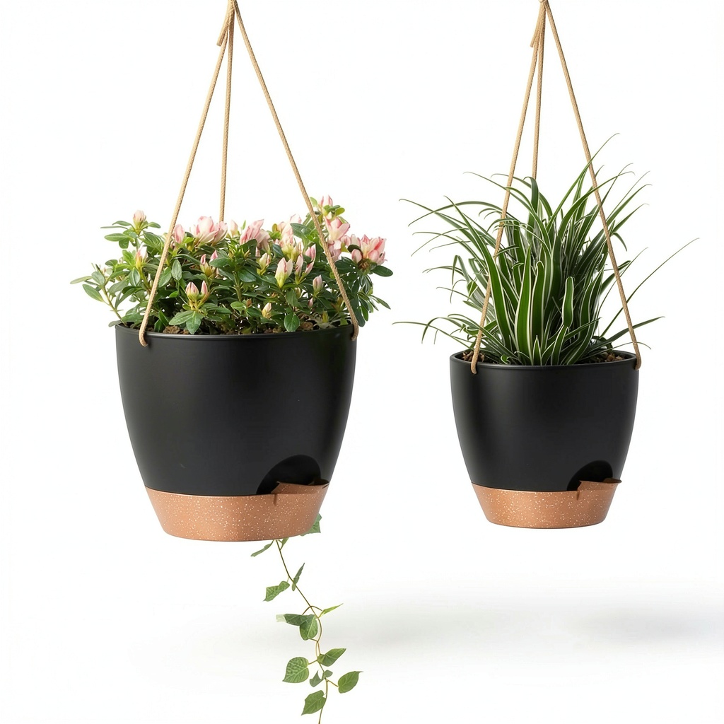 ZMTECH Hanging Planters Self Watering Modern Indoor Plant