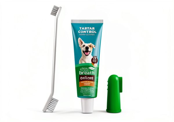 TropiClean Dog Toothbrush Kit Fresh Breath Dental Care-3