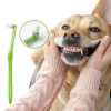 Qubccum Dog Toothbrush 8 Pcs Soft Hard Bristles Pet Dental-2