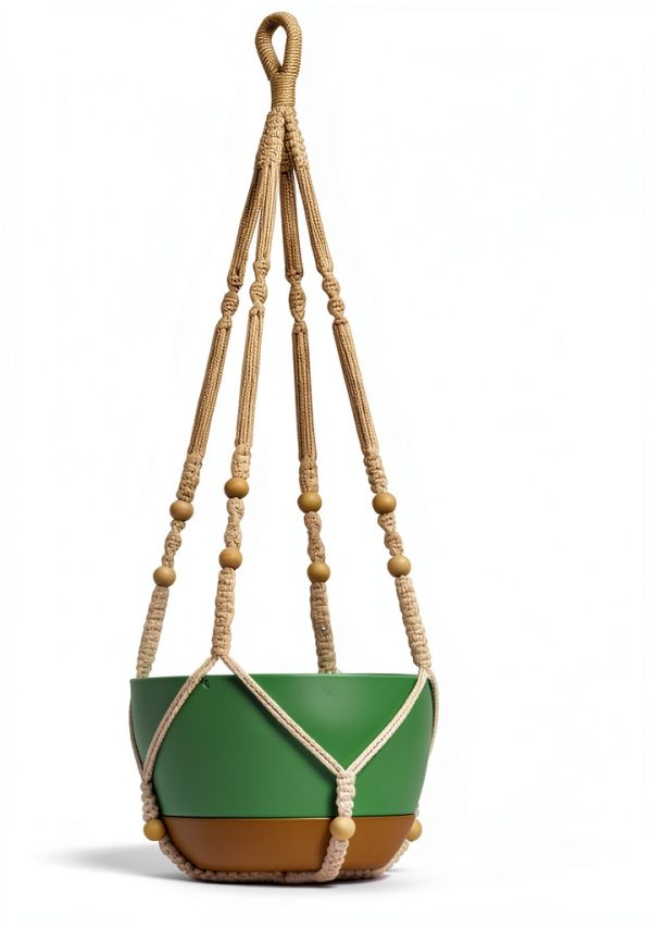 Hanging Planter USLAI Cotton Boho Design-4