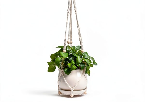 Macrame Plant Hanger Wdmxszdq Boho Cotton-4