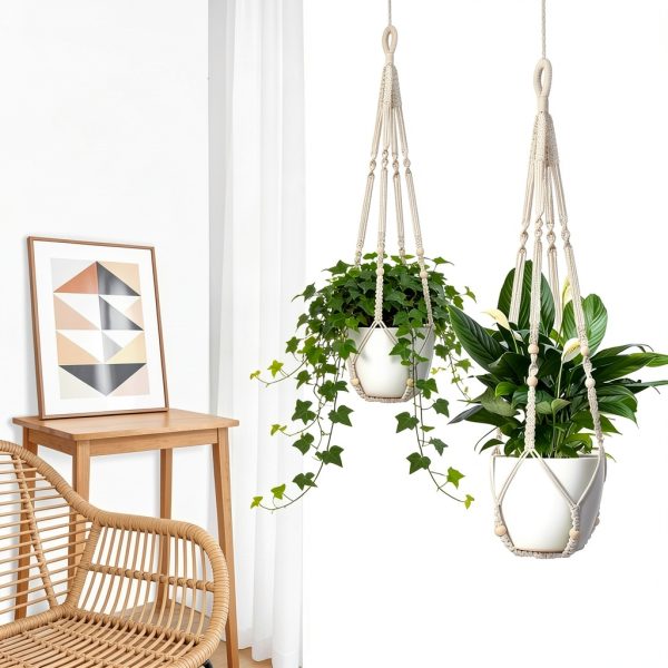 Macrame Plant Hanger Wdmxszdq Boho Cotton-2
