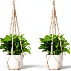 Macrame Plant Hanger Wdmxszdq Boho Cotton-0