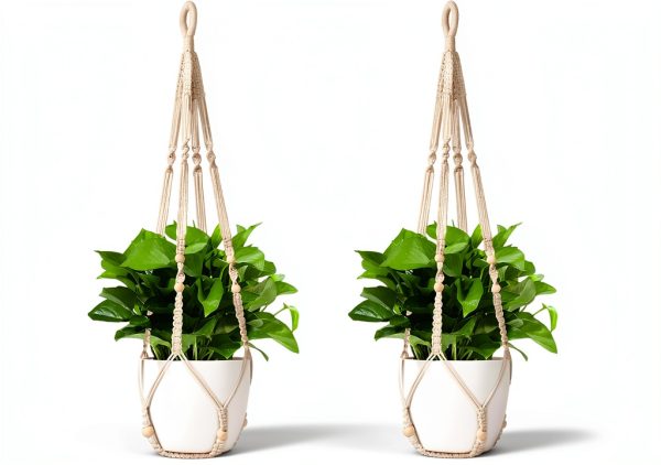 Macrame Plant Hanger Wdmxszdq Boho Cotton-0