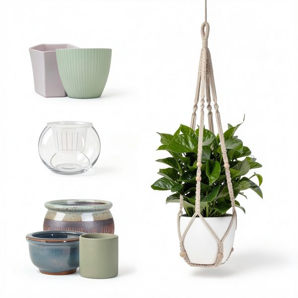 Macrame Plant Hanger Wdmxszdq Boho Cotton-3