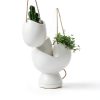 Ceramic Wall Planter Set Kazai Modern Matte Design-2