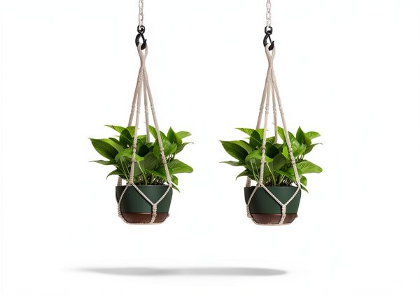 Hanging Planter USLAI Cotton Boho Design-2