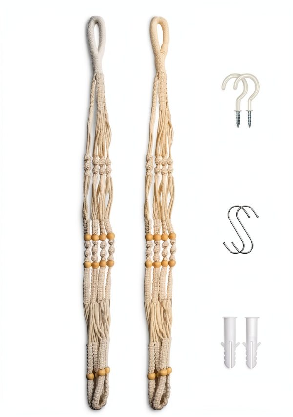Macrame Plant Hanger Wdmxszdq Boho Cotton-1