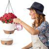 Fielda Hanging Planter Plastic Self Watering 10in-6
