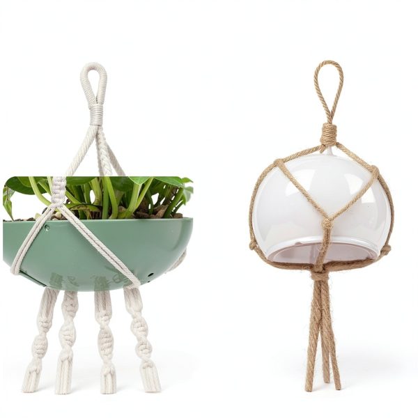 Hanging Planter USLAI Cotton Boho Design-1