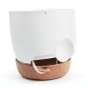 Vanslogreen Hanging Planter Set 2‑Piece 8″ White Plastic Self‑Watering-3