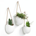 Ceramic Wall Planter Set Kazai Modern Matte Design-0