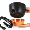 Hanging Planter GARDIFE 10 Inch Matte Black Self Watering Set-2