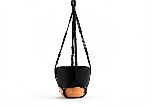 Hanging Planter GARDIFE 10 Inch Matte Black Self Watering Set-1
