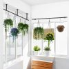 Uoveya Hanging Plant Hanger Metal Wall Mount 63In Length Black-5