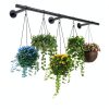 Uoveya Hanging Plant Hanger Metal Wall Mount 63In Length Black-6