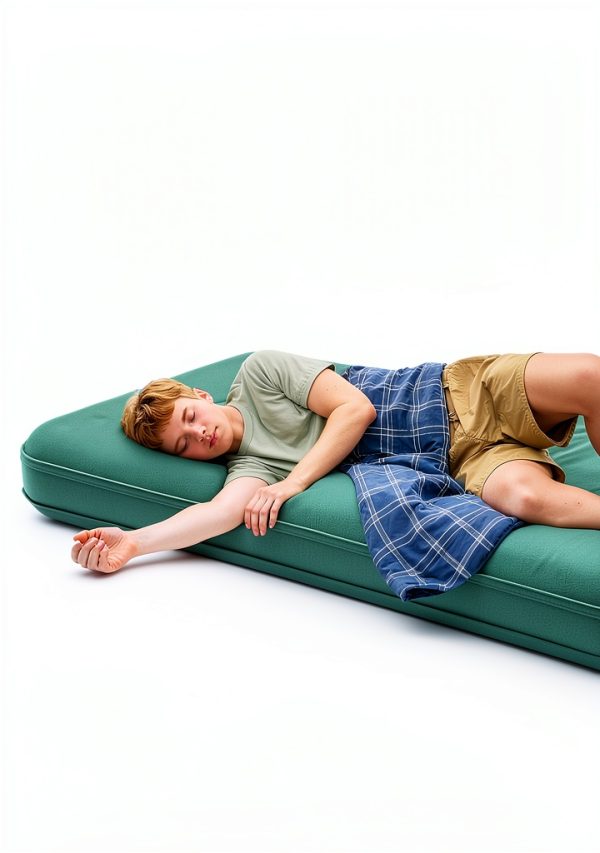 Twin Inflatable Mattress QPAU SD001 Green Twin 9" Extra Plush Foldable-4